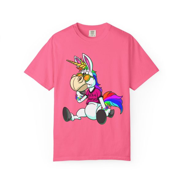 K is For Horses Unisex Garment-Dyed T-shirt - Image 7