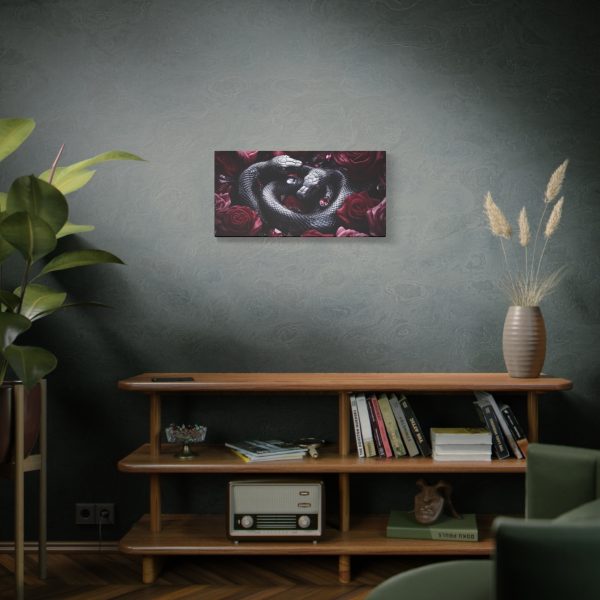 Canvas Print Python Snakes and Roses Wall Art - Image 5