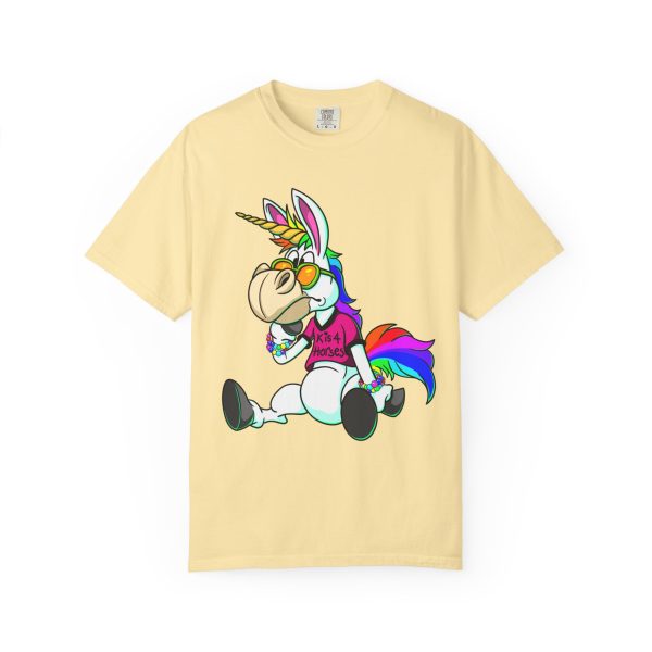 K is For Horses Unisex Garment-Dyed T-shirt - Image 4