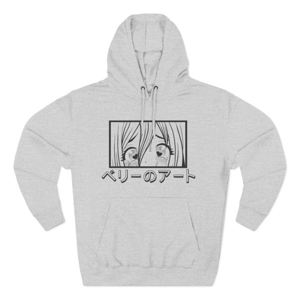 Art By Berry Spicy Waifu anime manga inspired panel Design (Three-Panel Fleece Hoodie) - Image 7