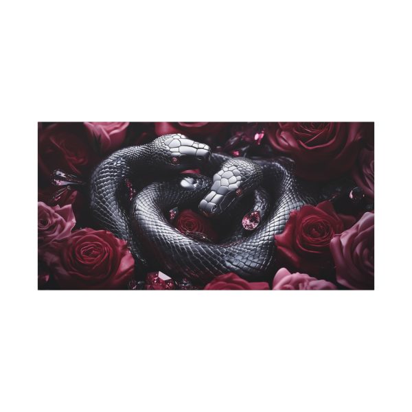 Canvas Print Python Snakes and Roses Wall Art - Image 2