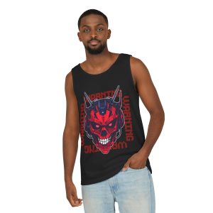 Tank Top - Cyberpunk Skull Machine Design