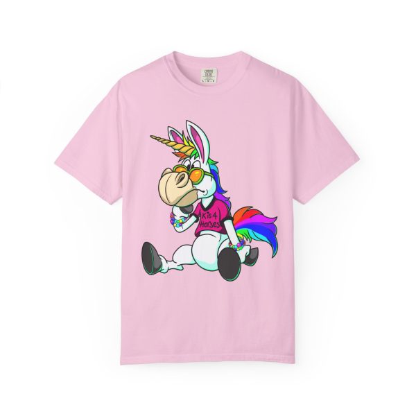 K is For Horses Unisex Garment-Dyed T-shirt - Image 2