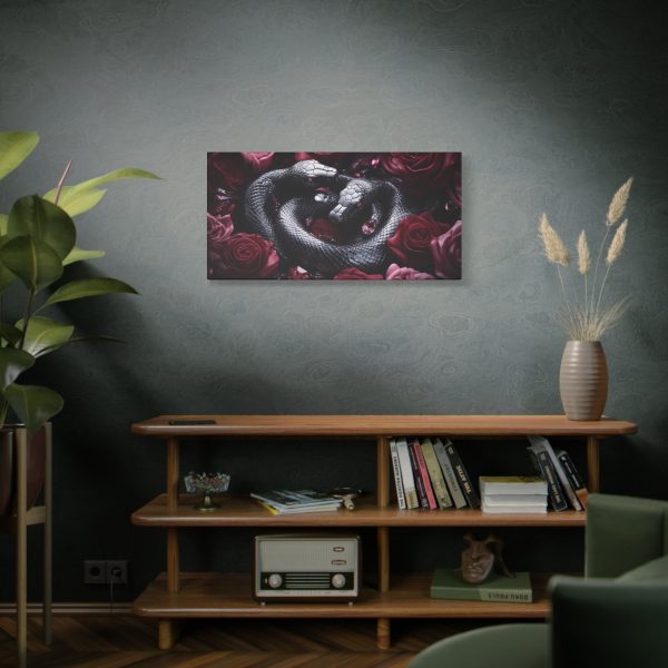 Canvas Print Python Snakes and Roses Wall Art - Image 6