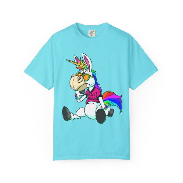 K is For Horses Unisex Garment-Dyed T-shirt - Image 5